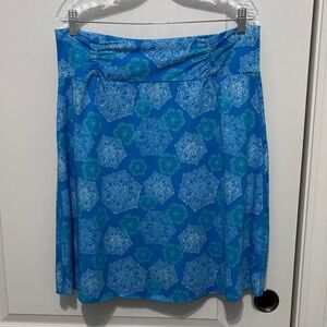 Tranquility by Colorado Clothing Blue Floral Skirt
